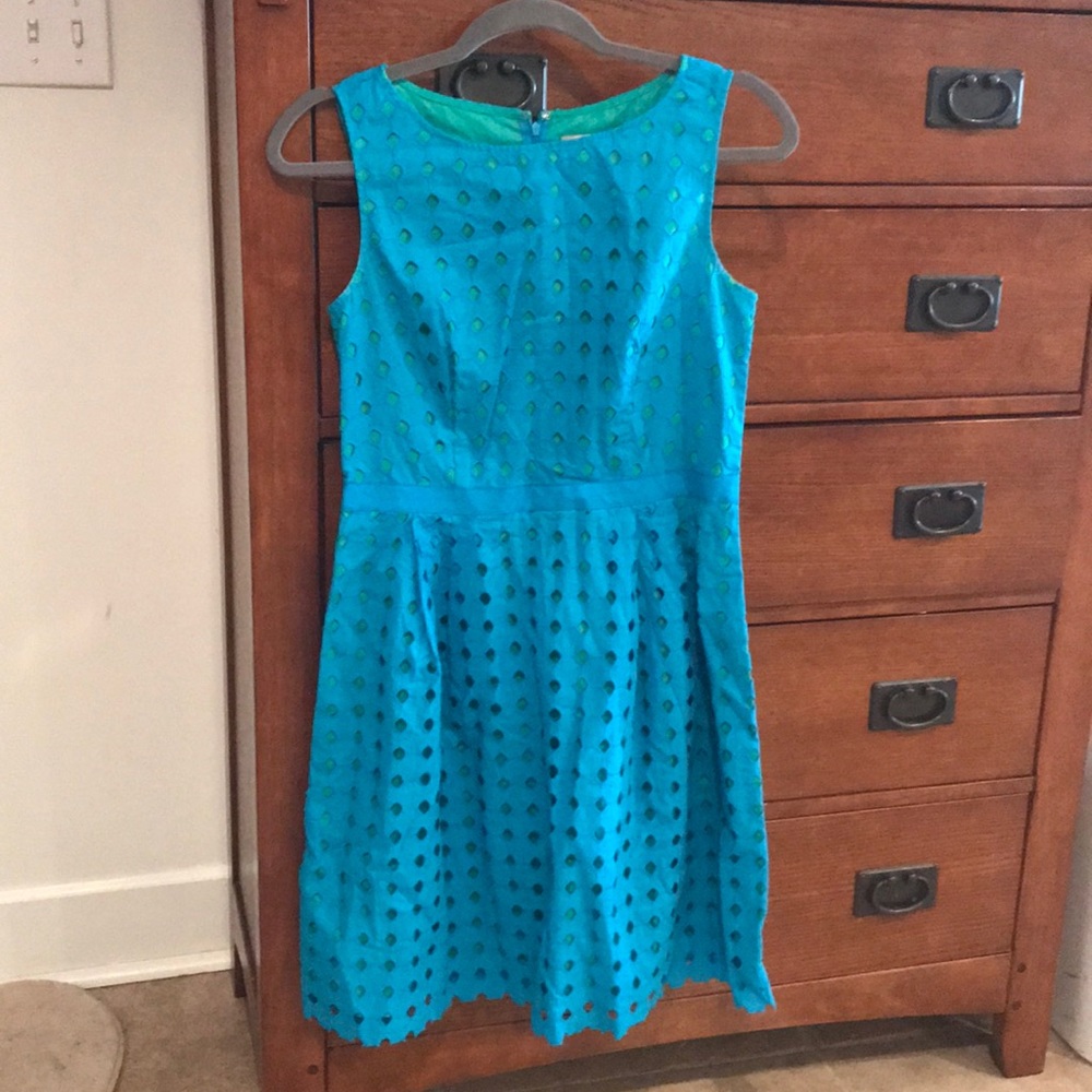 Loft Dress, Size 4.  Aqua and Teal